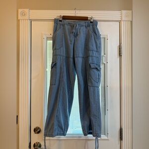 Sincerely Jules Denim Blue Jean Jogger Cargo Pants Size 7